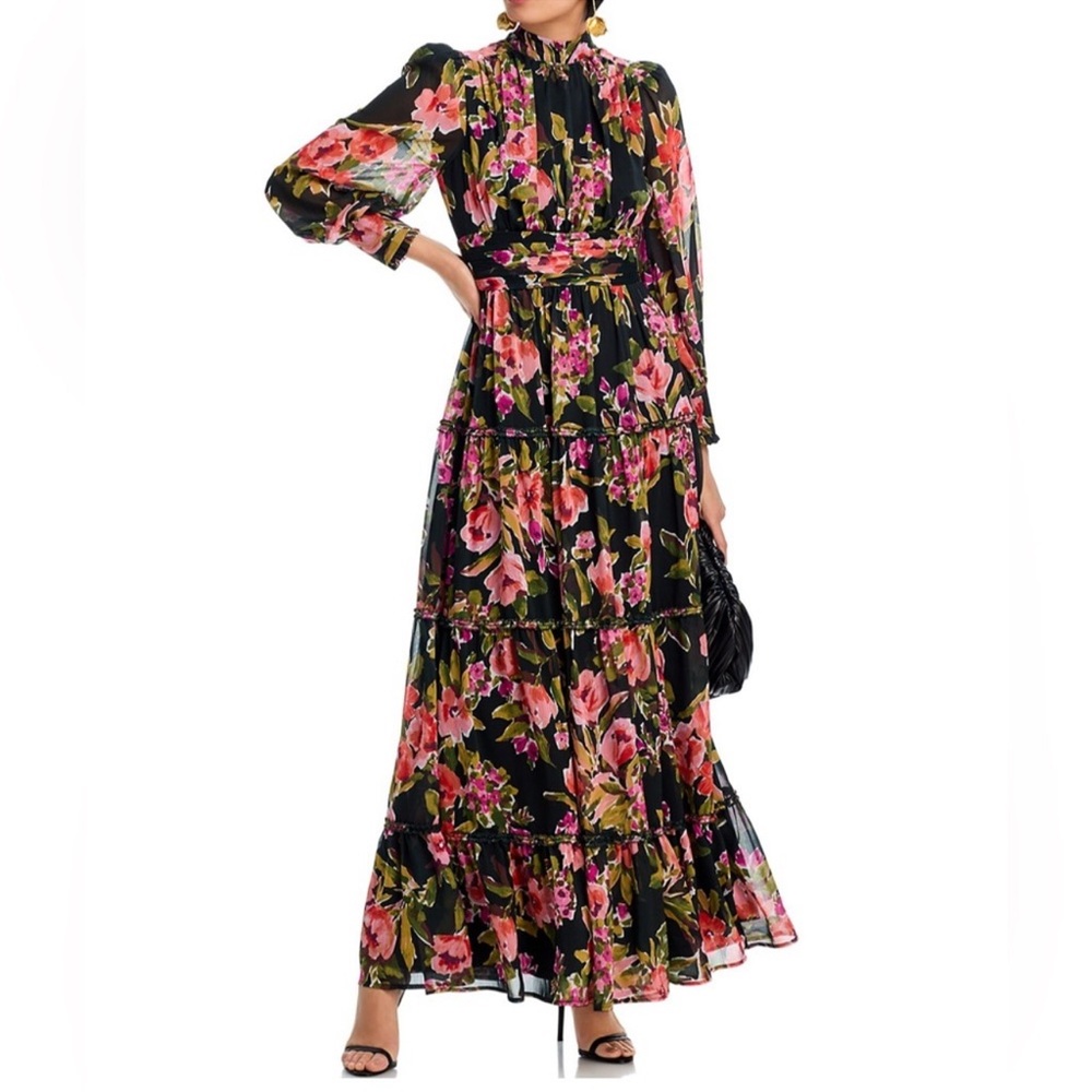 Aqua by Bloomingdales floral open-back maxi 🌺 - Picture 3 of 11